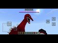 Reaction add-on dari craft add-on blood bad Godzilla di Minecraft 