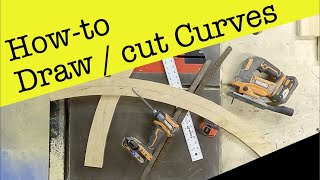 Drawing / cutting model railroad curves