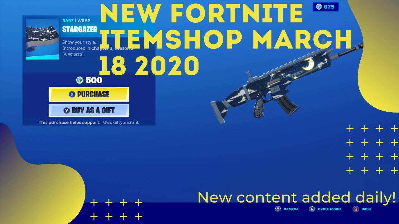 ❥Fortnite Item Shop *NEW* STARGAZER ANIMATED WRAP! FOR MARCH 18 2020 (Fortnite Battle Royale)