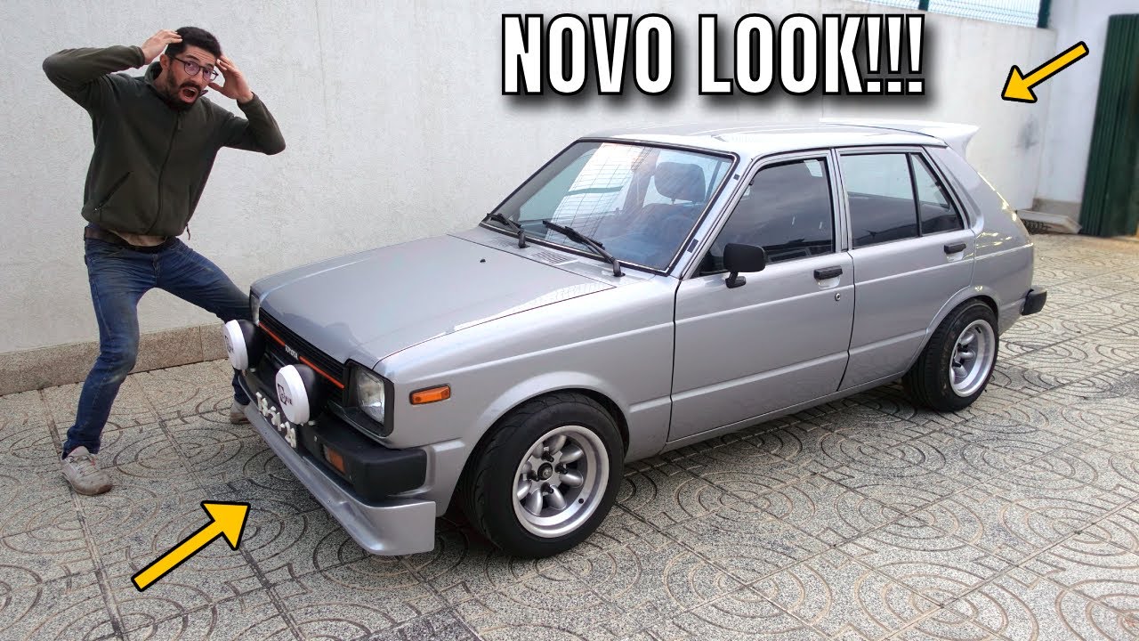 Os CIBIE já não parecem tão feios com o NOVO LIP E SPOILER TRD do Starlet KP62!!