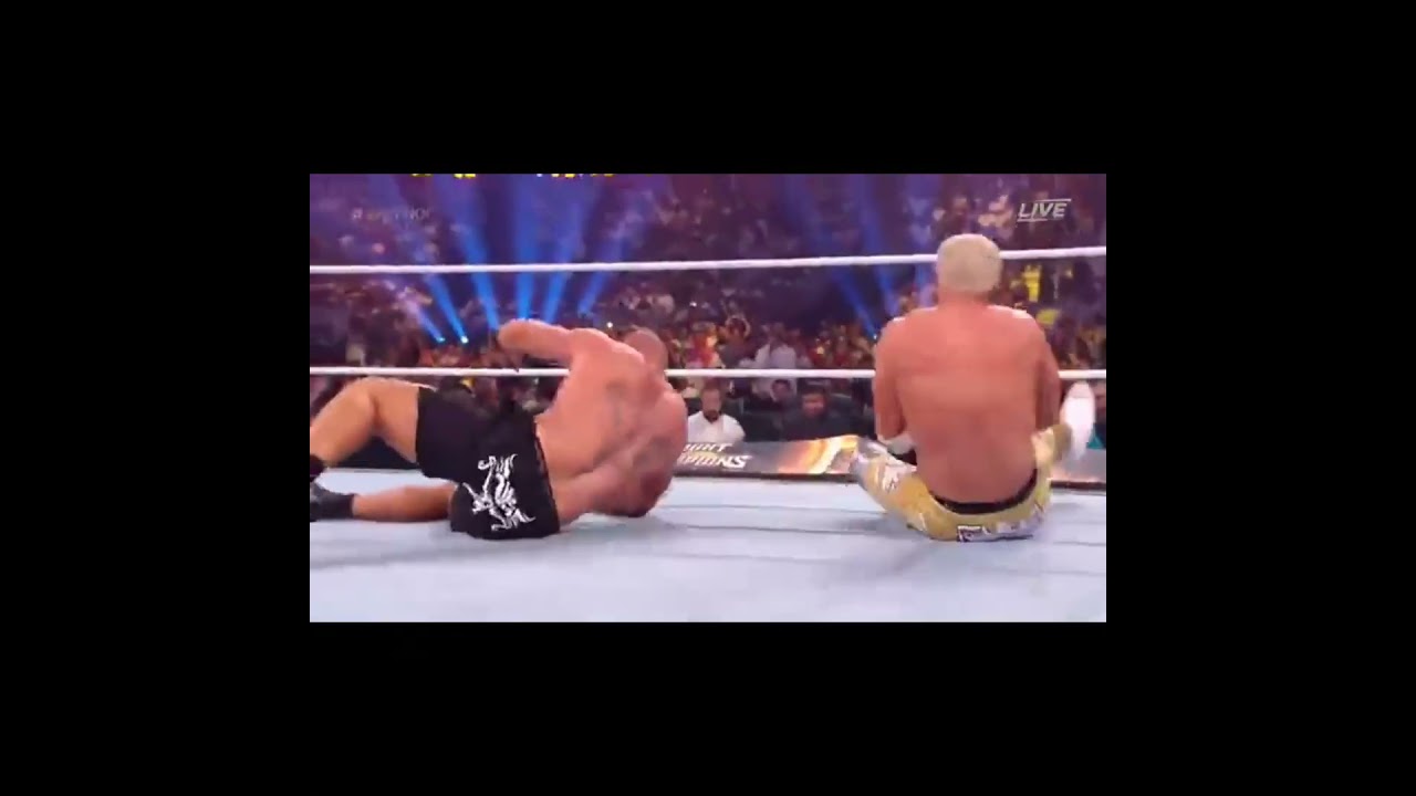all cross rhodes to brock lesnar compilation in 9 sec 