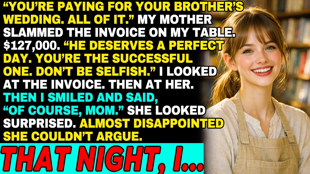 My Mom Said I Had to Pay $127K for My Brother’s Wedding-I Said Yes, She Had No Idea What That Meant
