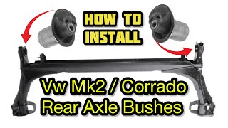 Rear axle bushing - How to change - Vw Golf Mk2 /mk3 / Corrado