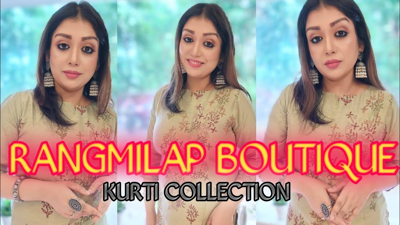 RANGMILAP DESIGNER BOUTIQUE LATEST COLLECTION||KURTI COLLECTION SPECIAL FOR PUJO 