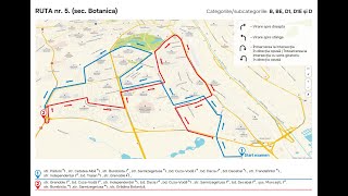 Ruta nr. 5, categoria B, sectorul Botanica, modificări din 2025