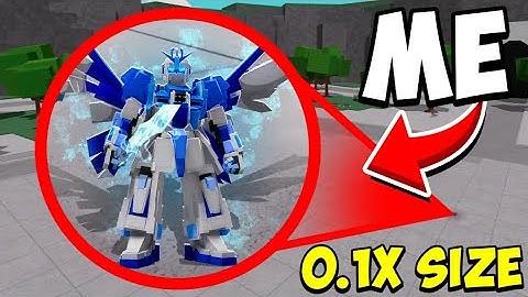 I Tested EVERY NEW ATTACK At 0.1x Size in ROBLOX The Strongest Battlegrounds...