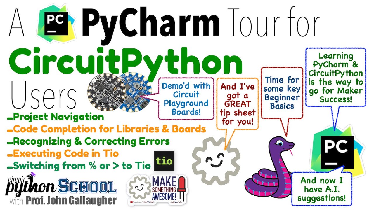 Освоение CircuitPython в PyCharm: советы, Tio и исправление ошибок (Школа CircuitPython)