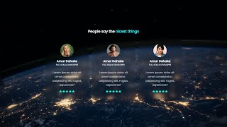 How to make Glass morphism Testimonial Card #2 in HTML CSS | Glass morphism