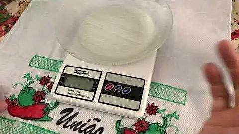 Como usar a balança de cozinha?