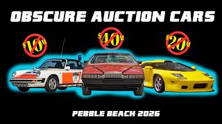 Obscure Auction Cars - Pebble Beach 2026