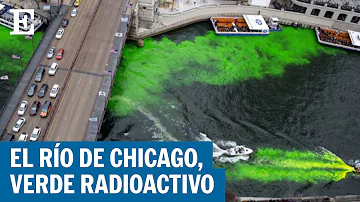 ¿Con qué se tiñe el río Chicago?