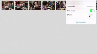 Create a Slideshow in the Photos App - iPad - iOS 7