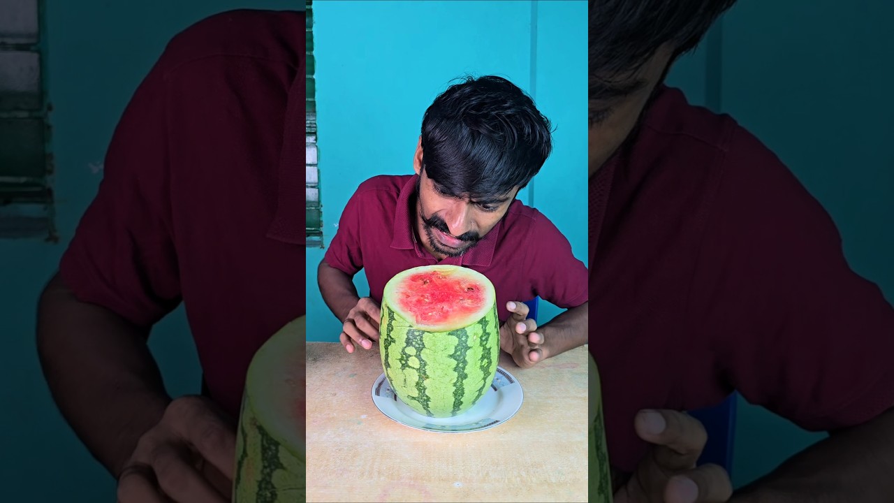 Little Bro’s Watermelon Moment Turned Into Pure Comedy! 🍉🤣😂