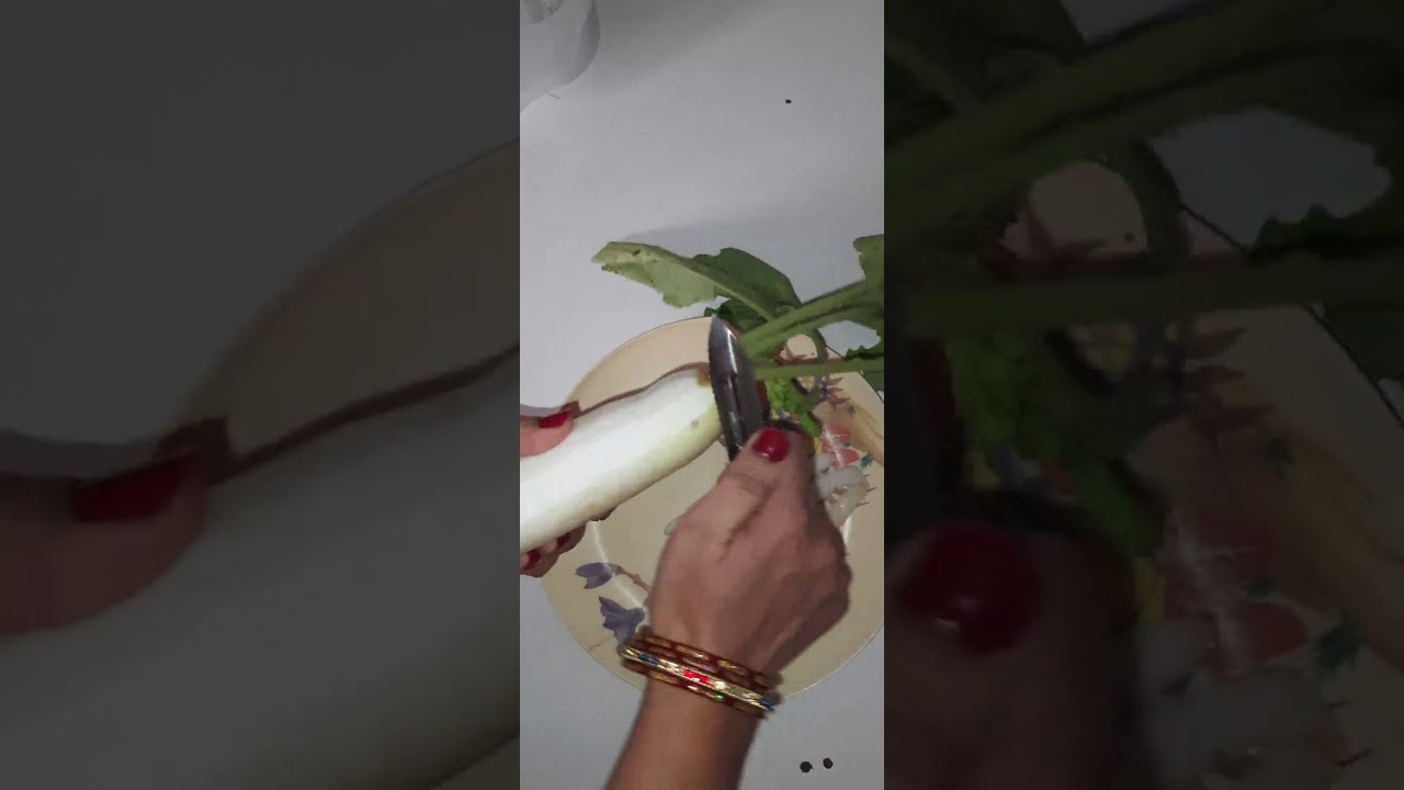 How to peel radish !!! YouTube