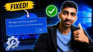 How to Fix  This App Can't Run on Your PC  Wrong EXE Version Explained