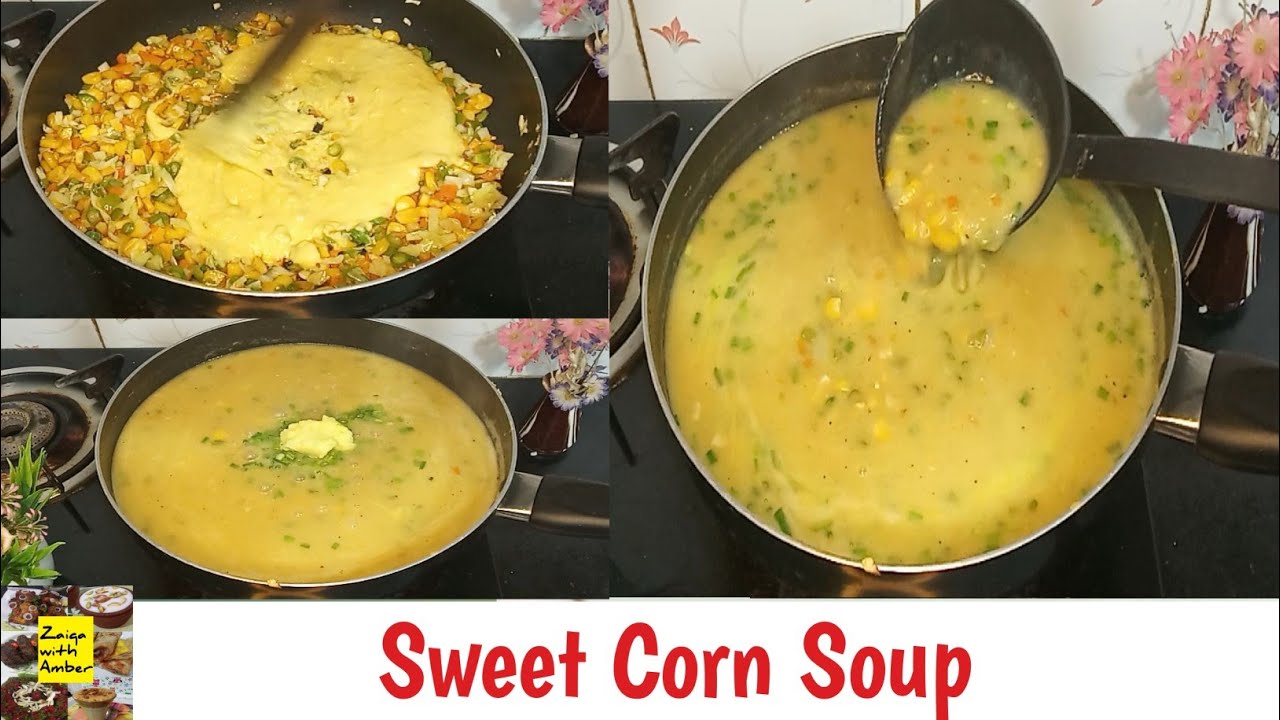 Restaurant Style Corn Soup Recipe/Veg Sweet Corn Soup/Easy & Healthy
