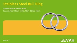 LEVAH -cattle nose ring, cattle ring, cattle bull ring made of stainless steel, China supplier