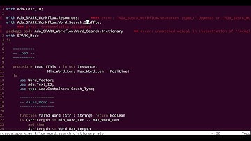 Demo of Ada Language Server in VIM