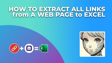 HOW TO EXTRACT LINKS FROM A WEB PAGE to EXCEL | WEB PAGE LINK CHECKER | EXTRACT URLS from PAGE