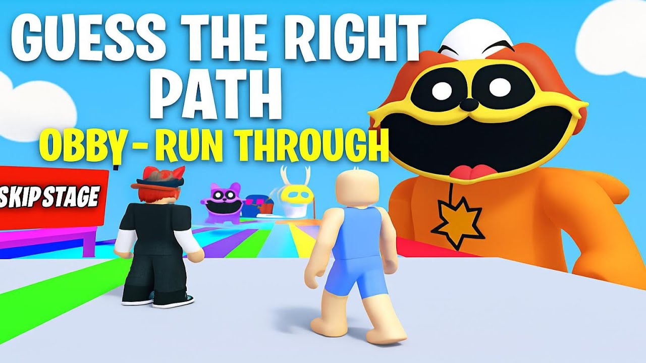 Obby Path Guess The Right Path Obby - Run Through | ROBLOX | Gameplay, No ...