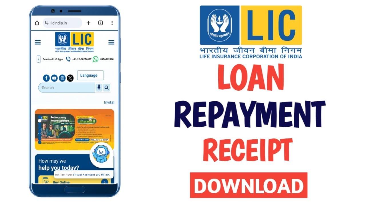 how-to-download-lic-loan-repayment-receipt-online-youtube