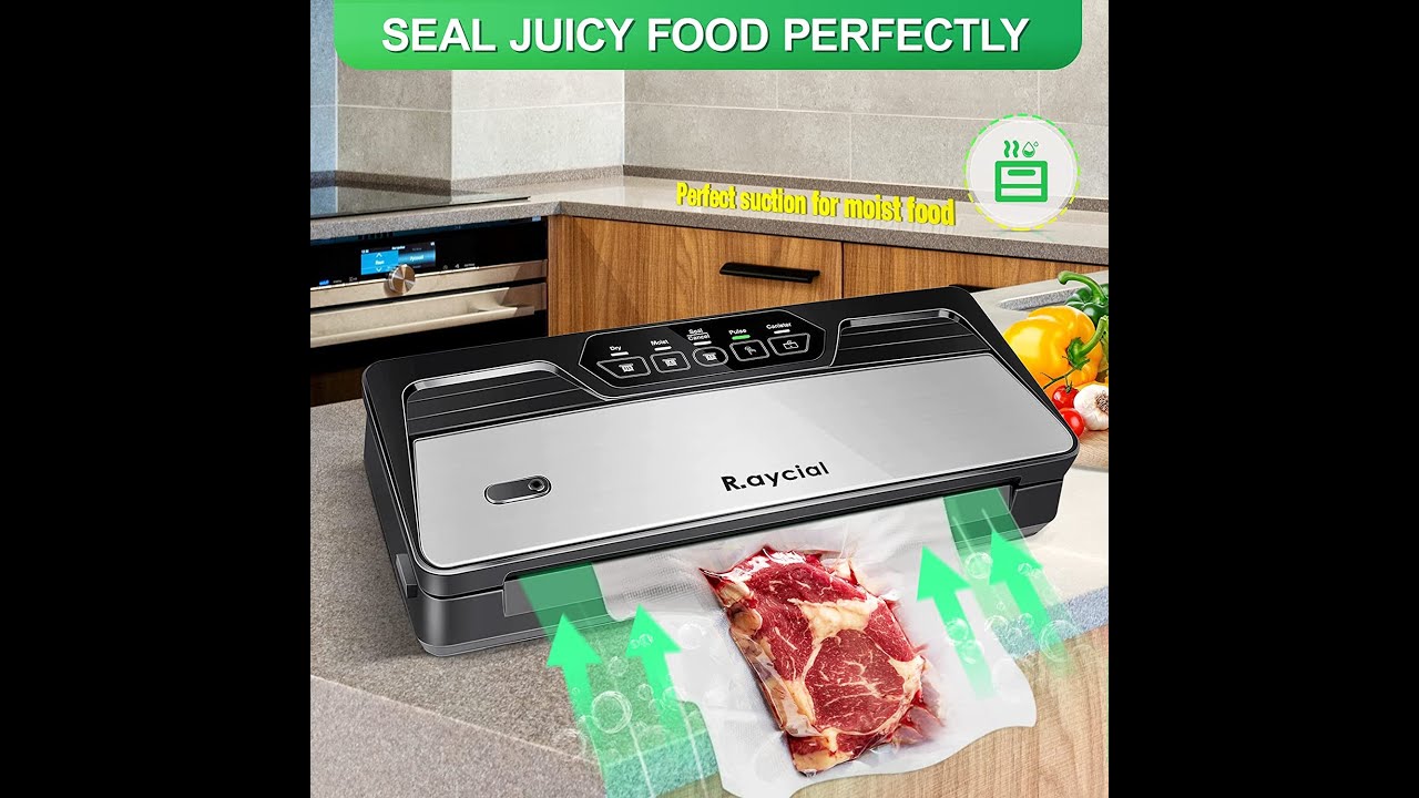 Potane Precision Vacuum Sealer Machine Pro Food Sealer with Built-in Cutter  and Bag Storage 