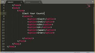 HTML - Creating DropDown List in HTML Form in Hindi/Urdu