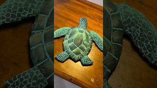 🐢🥹🐢 Cardboard TURTLE for my wall 💚 DIY Craft Tutorial #diy #cardboard #papercraft