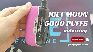 IGET Moon 5000 Puffs Disposable Vape Unboxing | Lastest IGET Vape | VapePenZone #vape #vapelife