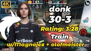 Download Lagu 😮donk (30-3) Rating: 3.28 w/Magnojez + olofmeister (Train) | Nov 21, 2025 #cs2 #donk MP3