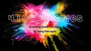 A1 - 4.1 Day 2 Notes