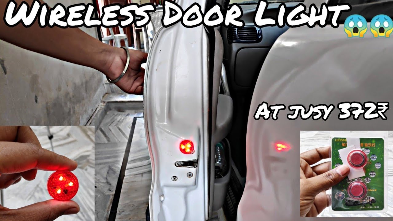 Car Wireless door Warning light Luxury car feature Do it yourself 👍