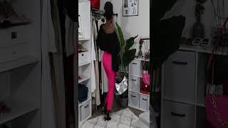 Shein Pink Pants Worn Three Ways For Valentines Day Or Spring 2023