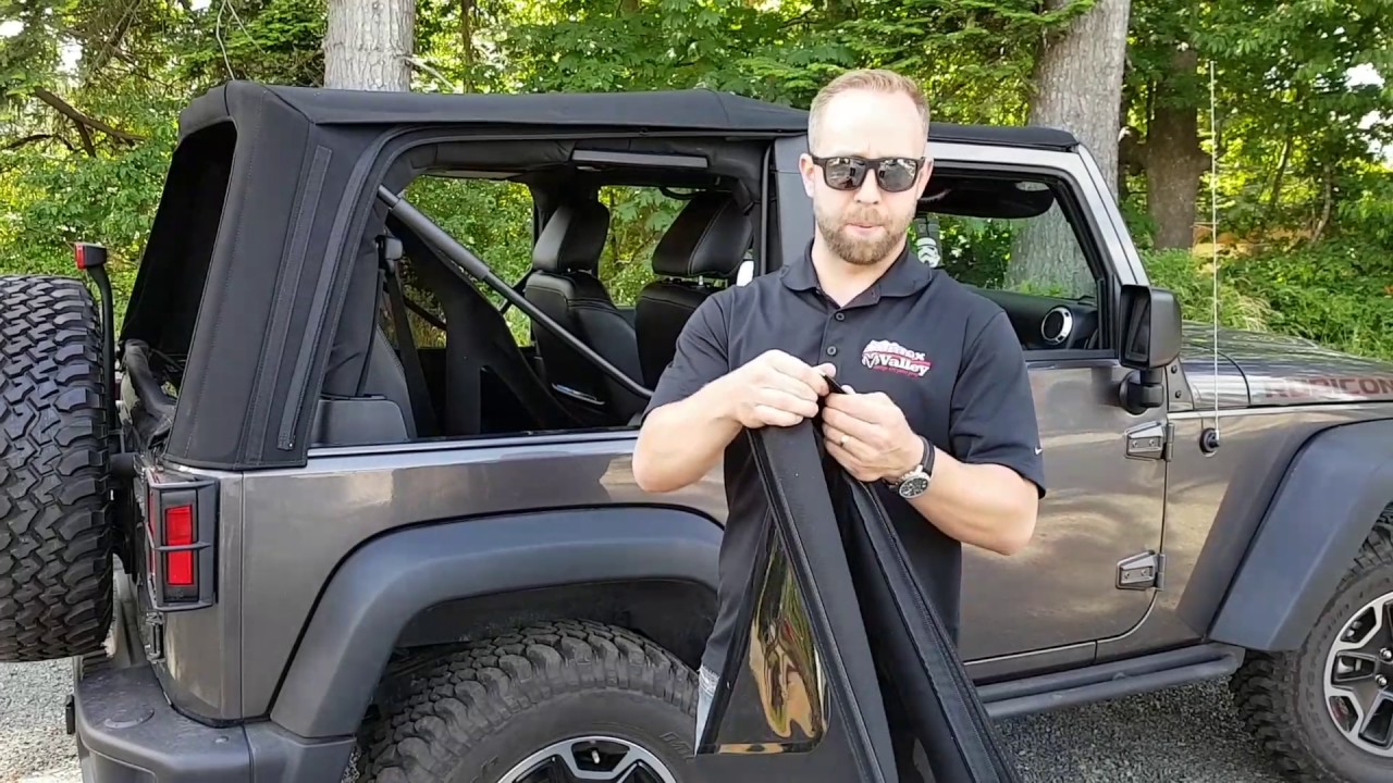 How to install soft top on Jeep Wrangler - YouTube