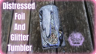 Glitter and Animal Print Foil Tumbler Tutorial | So FUN And EASY!