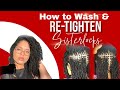 How To Wash and Retighten Sisterlocks (4-point rotation)