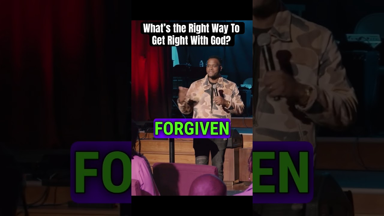 The right way to get right with God is this … ‼️ 