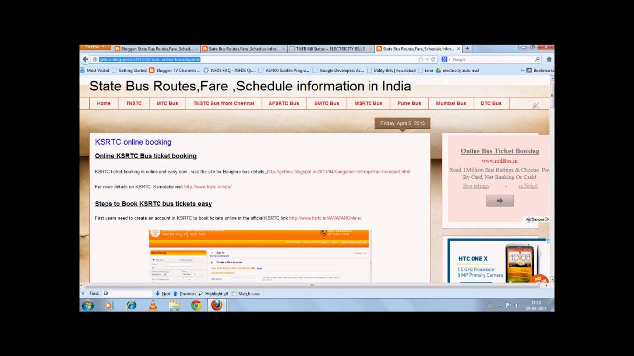 KSRTC online booking