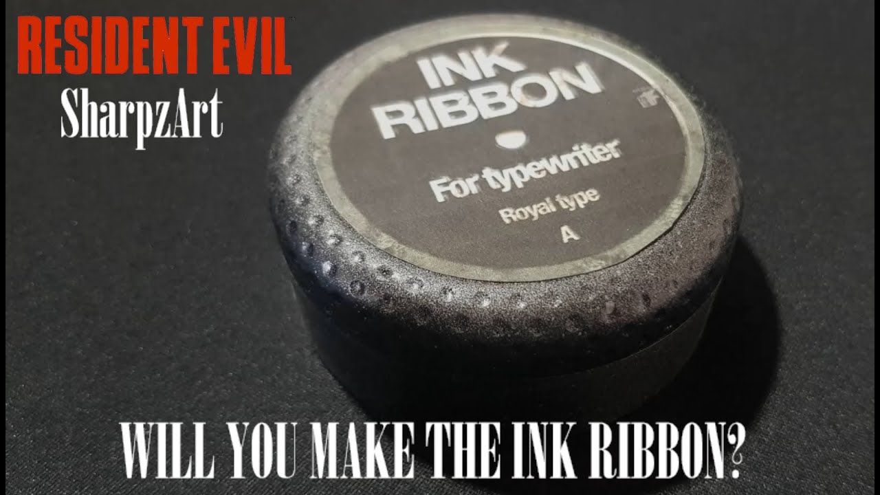Resident Evil DIY Props INK RIBBON - YouTube
