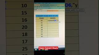 Years Ko Hours Mein Kaise Convert Kare Excel Mein