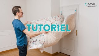 Hopoli Lenfile-Couette Tutoriel Pour Changer La Housse De Couette