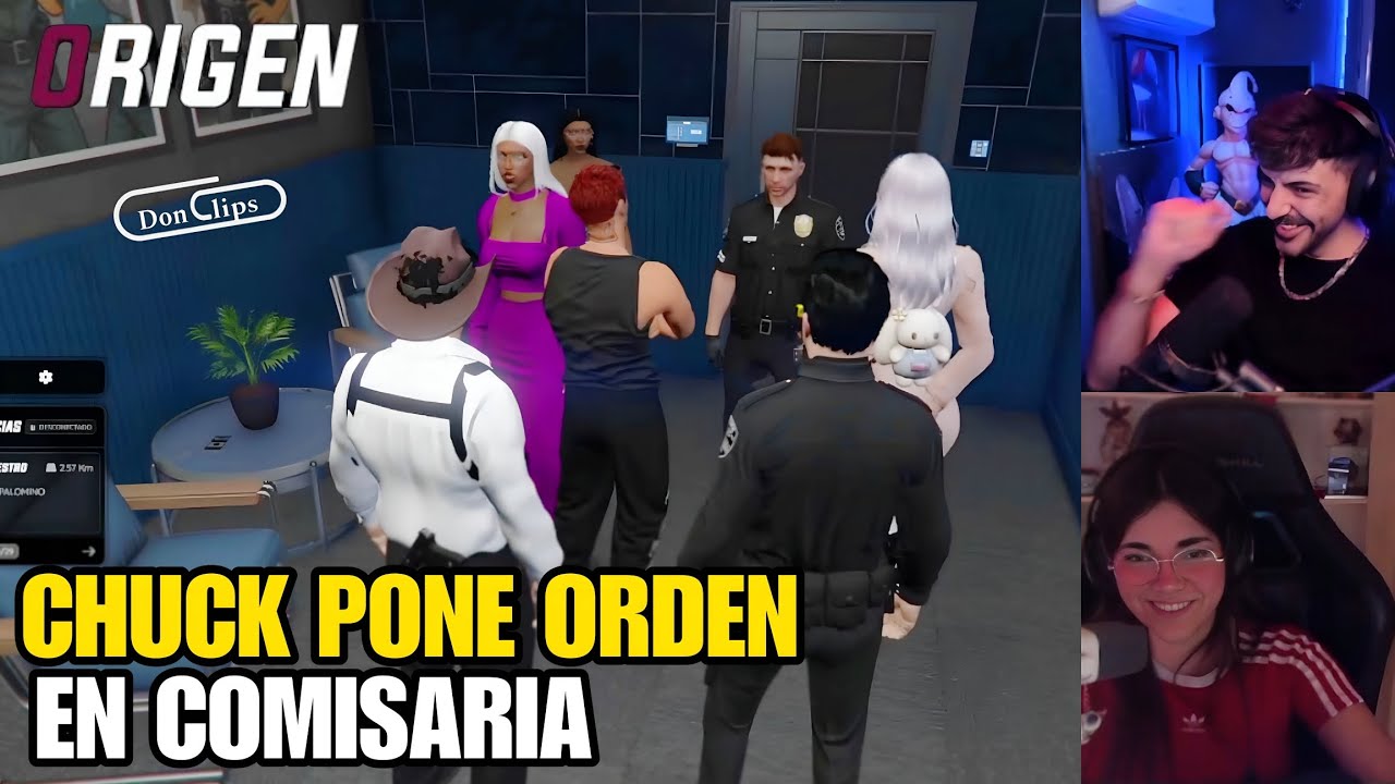 CHUCK (NEXXUZ) PONE ORDEN en COMISARÍA, SALSEO PERSPECTIVA FAUNA NEXXUZ ORIGEN RP
