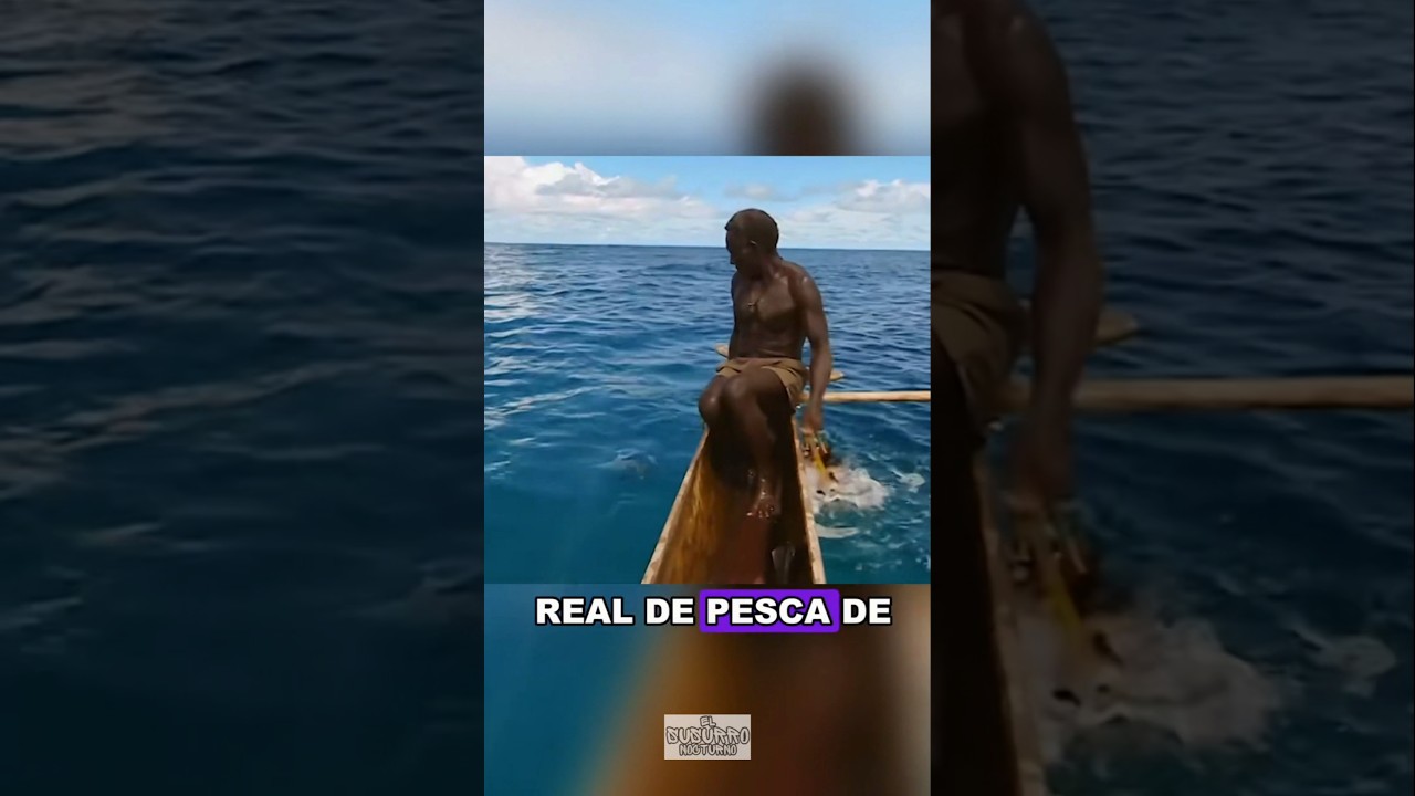 An elderly black man caught a shark using the most primitive method 