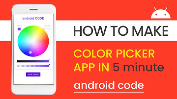 Color Picker in Android Studio | ColorPicker | Color Picker Android Studio | androidCODE | Tutorial