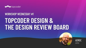 Workshop Wednesday #1 The Design Review Board