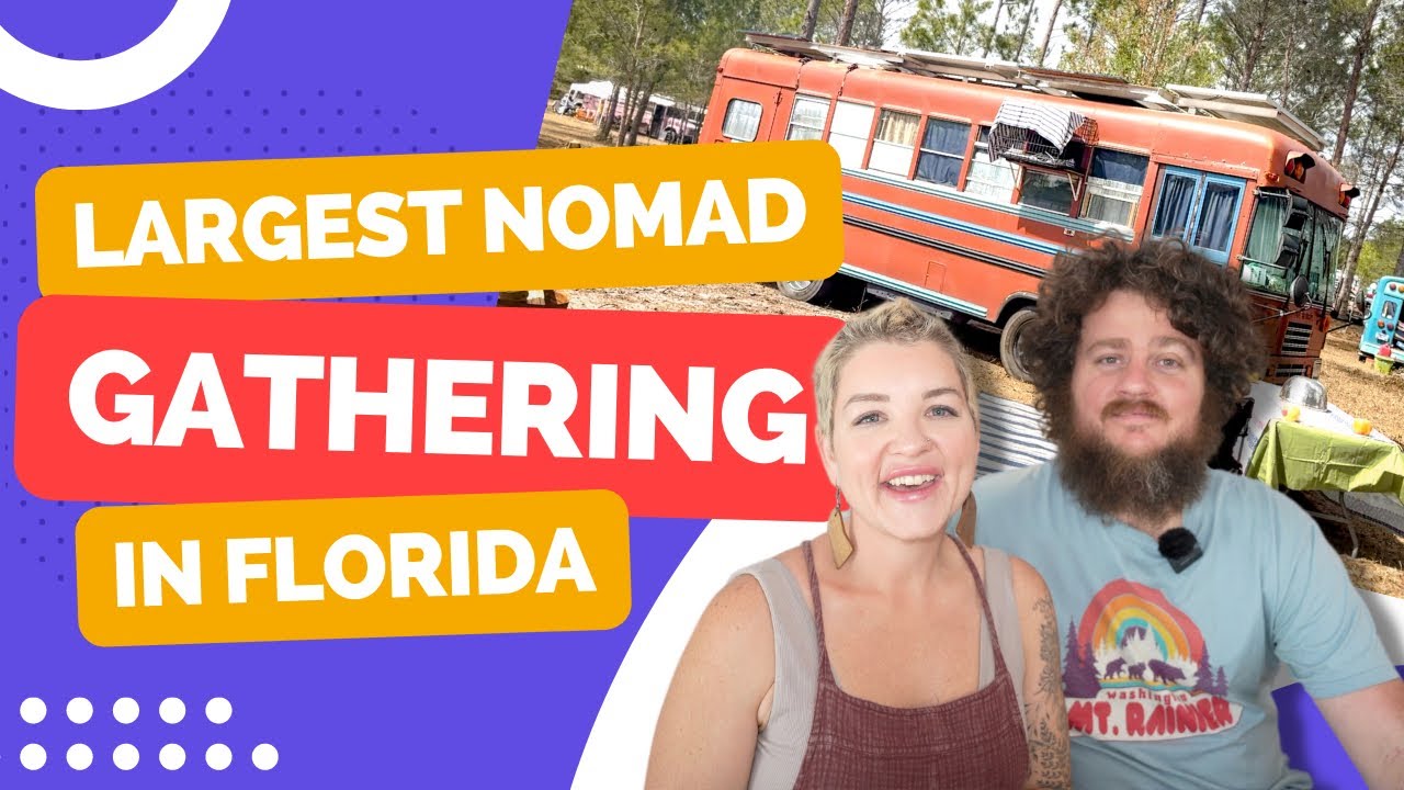 Largest NOMAD GATHERING in FLORIDA! Skoolies! Buses! Vans! OH MY! || Skoolie Swarm 2023