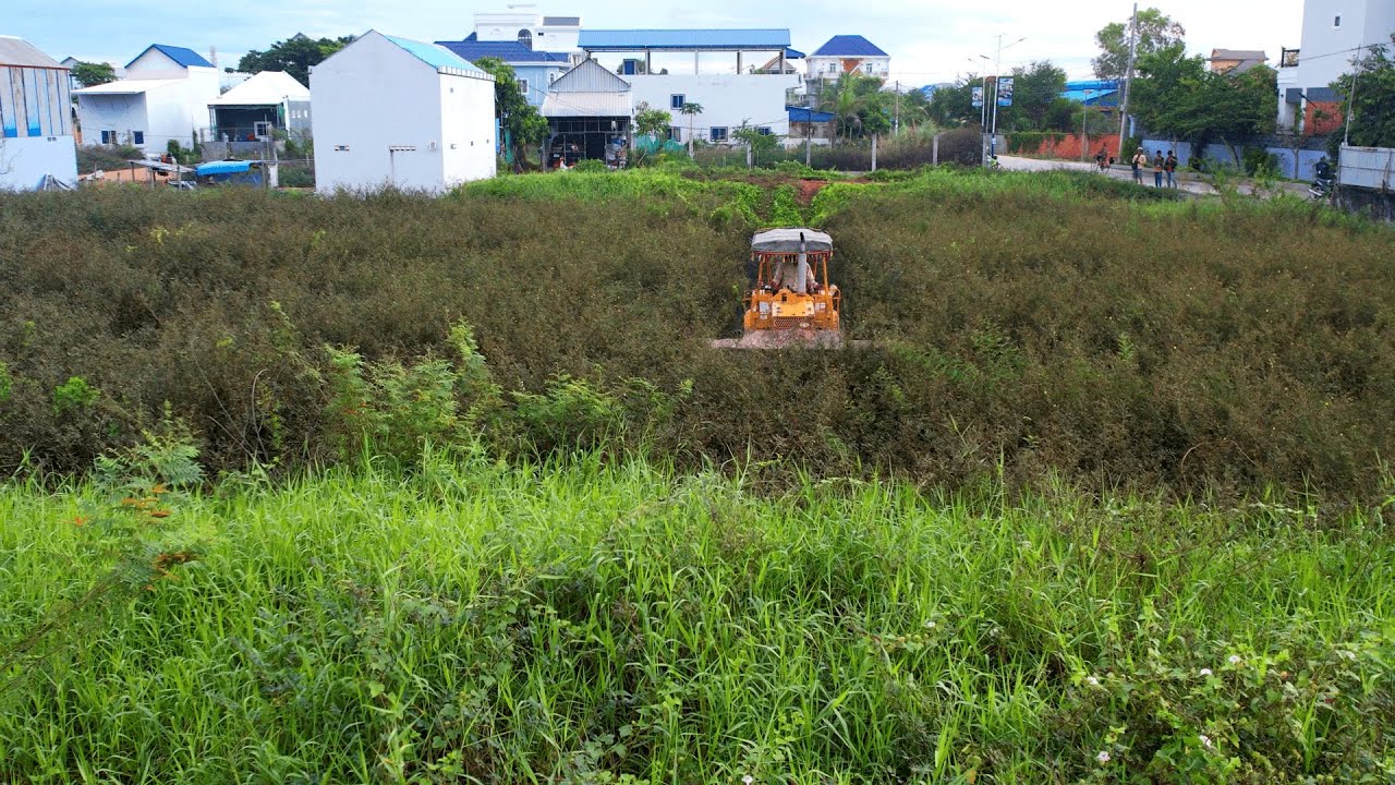 complete 100% clearing forest for & build factory by amazing Dozer KOMATSU D31P