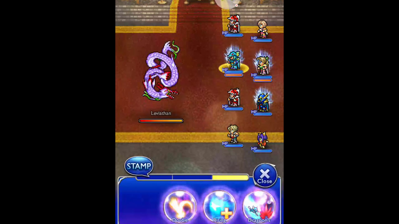 FFRK Official Multiplayer Raid Dungeon - Conquer Leviathan (FF4) [HARD]