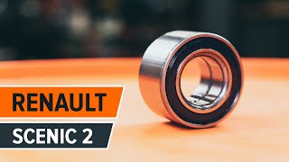 Hur byter man Hjullagersats RENAULT SCÉNIC II (JM0/1_) - videoguide