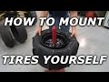 How to mount ATV / UTV / SXS tires at home! Mounting Skat Traks on YXZ rims!